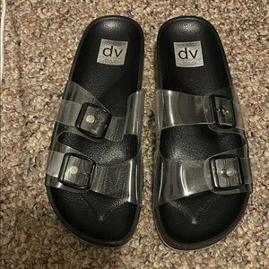 DV by Dolce Vita Black and Clear Flats